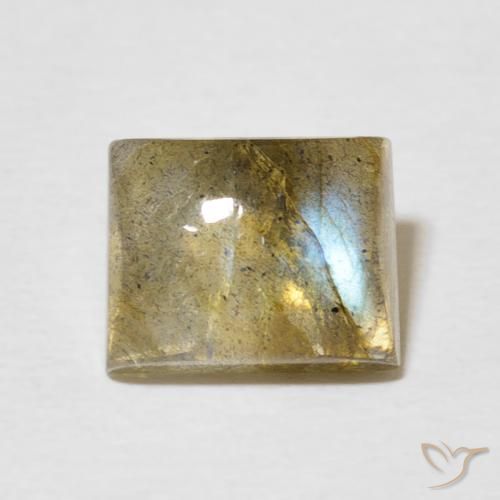 2.88ct Натуральный Многоцветный Лабрадорит, Огранка Багет, Полупрозрачный
