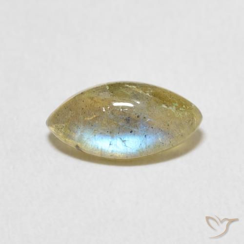1.20ct Натуральный Многоцветный Лабрадорит, Маркиза, Полупрозрачный