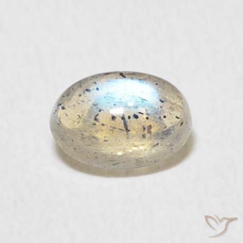 0.64ct Натуральный Многоцветный Лабрадорит, Овал, Полупрозрачный