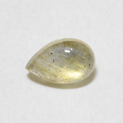 0.43ct Натуральный Многоцветный Лабрадорит, Форма груши, Полупрозрачный