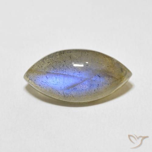 9.99ct Натуральный Многоцветный Лабрадорит, Маркиза, Полупрозрачный