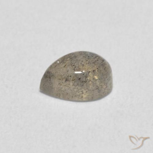 0.62 карата, натуральный Многоцветный Лабрадорит, Форма груши, Полупрозрачный