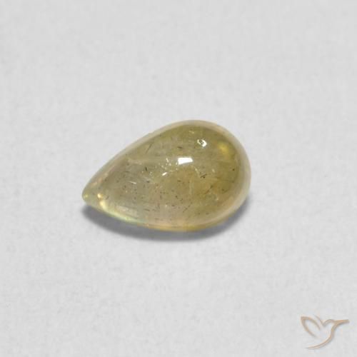 0.44ct Натуральный Многоцветный Лабрадорит, Форма груши, Полупрозрачный