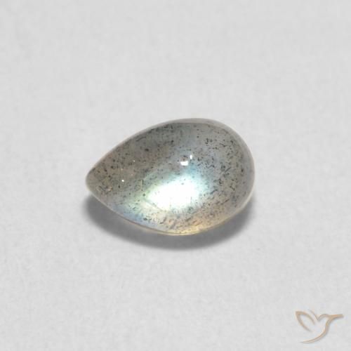 0.80ct Натуральный Многоцветный Лабрадорит, Форма груши, Полупрозрачный