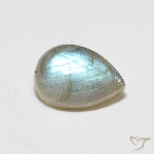 2.40ct Натуральный Многоцветный Лабрадорит, Форма груши, Полупрозрачный