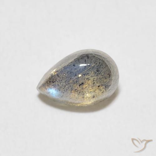 0.51ct Натуральный Многоцветный Лабрадорит, Форма груши, Полупрозрачный