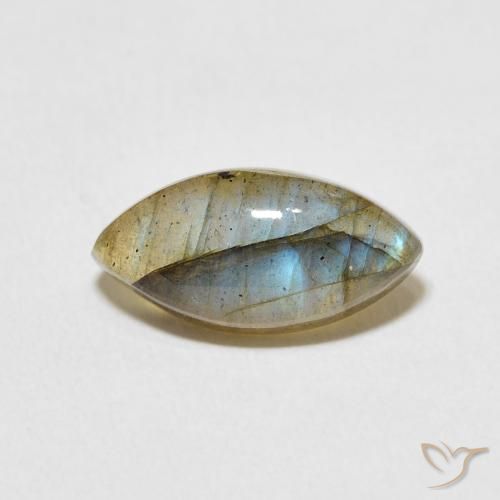 3.58ct Натуральный Многоцветный Лабрадорит, Маркиза, Полупрозрачный