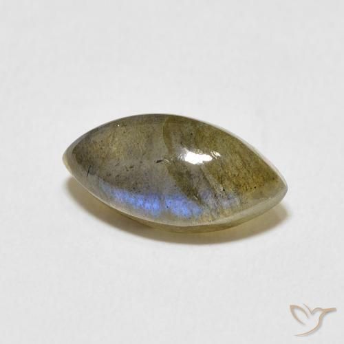 3.96 карата, натуральный Многоцветный Лабрадорит, Маркиза, Полупрозрачный