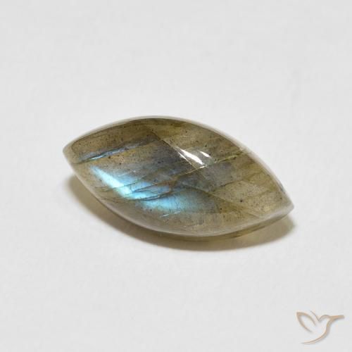 5.51 карата, натуральный Многоцветный Лабрадорит, Маркиза, Полупрозрачный