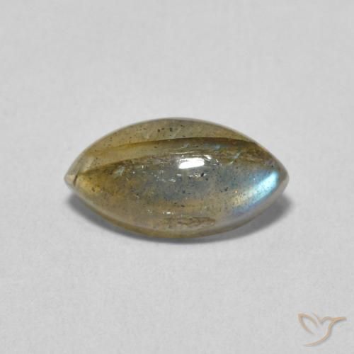 1.43ct Натуральный Многоцветный Лабрадорит, Маркиза, Полупрозрачный