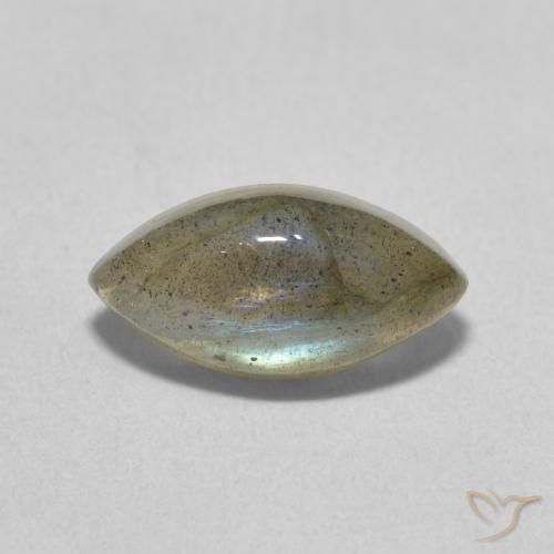 2.35ct Натуральный Многоцветный Лабрадорит, Маркиза, Полупрозрачный