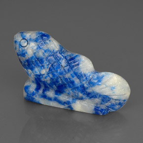 Натуральный синий лазурит 29,02 карата необычная форма, непрозрачный