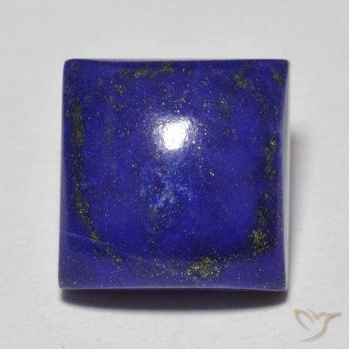 8.03ct Натуральный Интенсивный темно-синий Лазурит, Квадрат, Непрозрачный