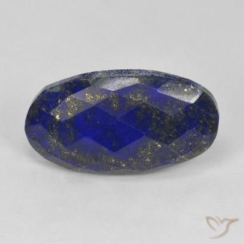 14.34ct Натуральный Очень темно-синий Лазурит, Овал, Непрозрачный