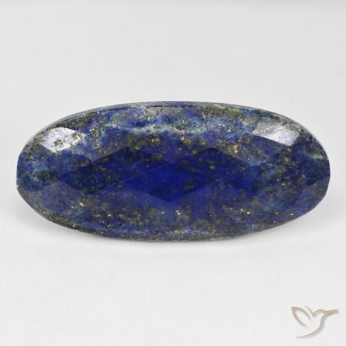 40.24ct Натуральный Темно-синий Лазурит, Овал, Непрозрачный