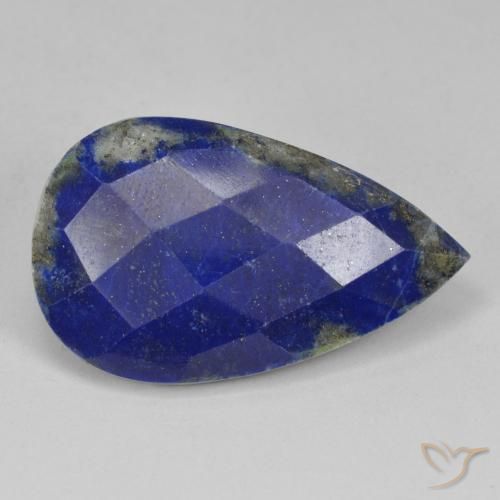 19.72ct Натуральный Очень темно-синий Лазурит, Форма груши, Непрозрачный