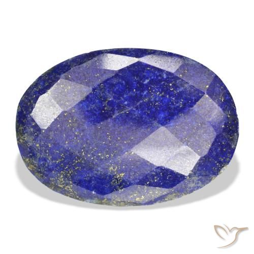 54.26ct Натуральный Глубокий египетский синий Лазурит, Овал, Непрозрачный