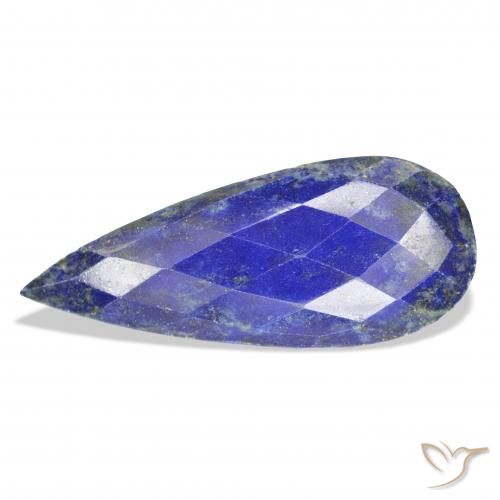 37.94ct Натуральный Темно-синий Лазурит, Форма груши, Непрозрачный