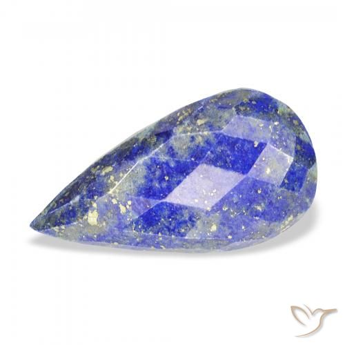 14.24ct Натуральный Ярко-голубой Лазурит, Форма груши, Непрозрачный