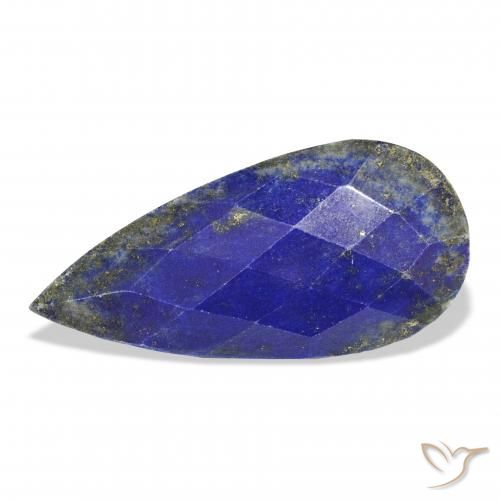 33.37ct Натуральный Темно-синий Лазурит, Форма груши, Непрозрачный