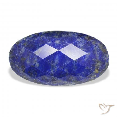 22.85ct Натуральный Темно-синий Лазурит, Овал, Непрозрачный