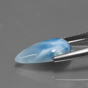 5.64 карата, натуральный Синий / Голубой Ларимар, Форма груши, Непрозрачный