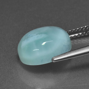 4.70 карата, натуральный Синий / Голубой Ларимар, Огранка Овал, Непрозрачный