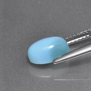 1.90 карата, натуральный Синий / Голубой Ларимар, Огранка Овал, Непрозрачный