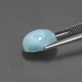 3.02 карата, натуральный Синий / Голубой Ларимар, Огранка Овал, Непрозрачный