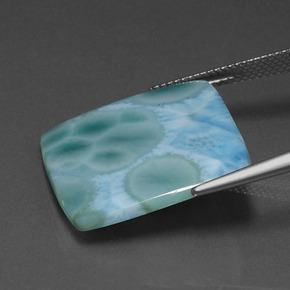 13.07 карата, натуральный Зелено-голубой Ларимар, Квадрат, Непрозрачный