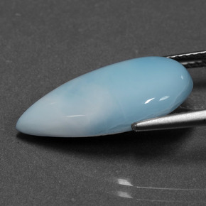 6.38 карата, натуральный Синий / Голубой Ларимар, Форма груши, Непрозрачный