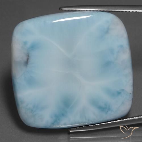 58.94ct Натуральный Светло-синий Ларимар, Подушка, Непрозрачный