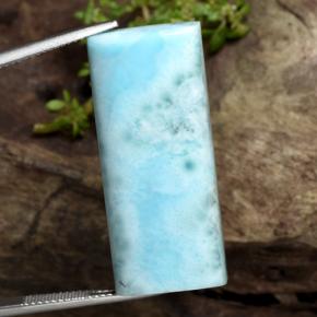 44.71 карата, натуральный Светло-синий Ларимар, Огранка Багет, Непрозрачный