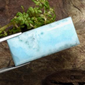 44.71 карата, натуральный Светло-синий Ларимар, Огранка Багет, Непрозрачный