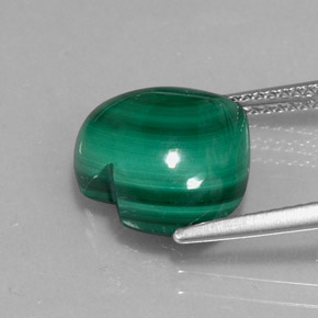 9.29 карата, натуральный Зеленый различных оттенков Малахит, Форма сердца, Непрозрачный