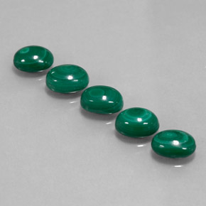  карата, натуральный Зеленый различных оттенков Малахит, Огранка Овал, Непрозрачный