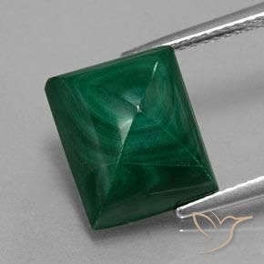 12.33ct Натуральный Сосновый зеленый Малахит, Огранка Багет, Непрозрачный