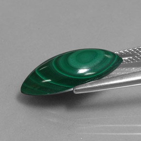 7.72 карата, натуральный Зеленый различных оттенков Малахит, Маркиза, Непрозрачный