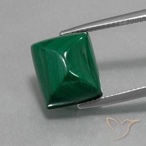 13.33ct Натуральный Зеленый Малахит, Огранка Багет, Непрозрачный