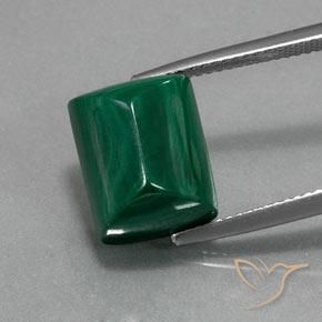 13.94ct Натуральный Зеленый Малахит, Огранка Багет, Непрозрачный