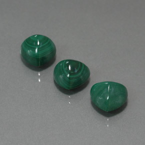  карата, натуральный Зеленый различных оттенков Малахит, Триллион, Непрозрачный
