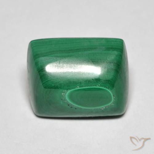 8.16ct Натуральный Зеленый Малахит, Огранка Багет, Непрозрачный
