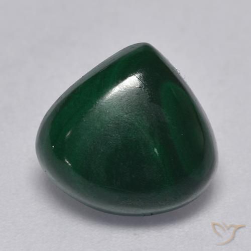4.40ct Натуральный Сосновый зеленый Малахит, Форма груши, Непрозрачный