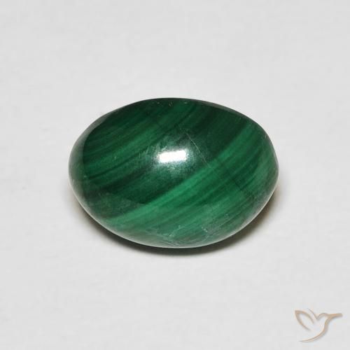 2.59ct Натуральный Зеленый Малахит, Овал, Непрозрачный