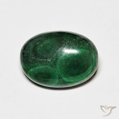 7.83ct Натуральный Зеленый Малахит, Овал, Непрозрачный