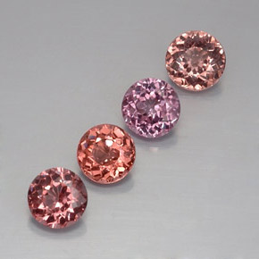  карата, натуральный Многоцветный Малайский гранат, Огранка Круг, VVS-VS