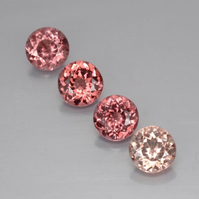 4.74 карата, натуральный Многоцветный Малайский гранат, Огранка Круг, VVS-VS