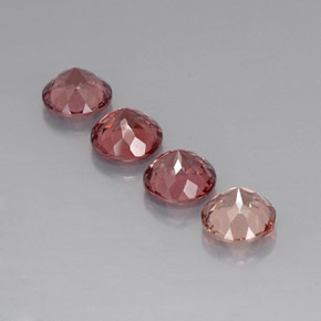 4.74 карата, натуральный Многоцветный Малайский гранат, Огранка Круг, VVS-VS