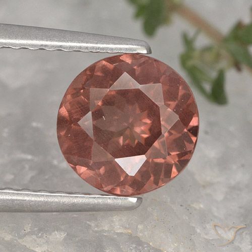 1.65ct Натуральный Кирпично красный Малайский гранат, Круглый, Чистота VS