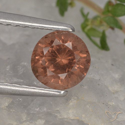 0.93ct Натуральный Темно-розовый Малайский гранат, Круглый, Чистота VS
